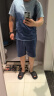 猫人睡衣男100%纯棉短袖短裤夏季男士睡衣新款全棉大码四季家居服套装 【100%纯棉 亲肤透气】款式一 2XL 【建议140-160斤】 晒单实拍图