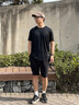 安踏【秒杀特价】冰肤凉感男子运动短袖夏季透气吸汗紧身上衣速干t恤 【特价速干热卖】基础黑-5 2XL 185 (170-185斤) 实拍图