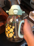 贝亲儿童水杯吨吨杯PPSU直饮吸管杯便携户外运动水杯学生水杯2岁以上 750ml双饮含背带-熊猫爱水果 实拍图