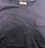 马登工装 复古麂皮绒拼接贴布纯棉长袖T恤宽松落肩圆领卫衣男 烟灰色 M 实拍图