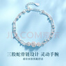 珍·尚银中国黄金授权转运珠串银手链女生日礼物纪念节日送女朋友老婆妈妈 【三生三世】转运珠·银手链 实拍图