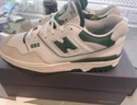 NEW BALANCE  NB550 官方板鞋男鞋女鞋情侣复古低帮百搭潮鞋休闲运动鞋 白色/浅灰/墨绿 BB550WT1 38 (脚长23.5cm) 实拍图
