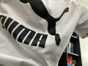 彪马（PUMA）百搭休闲短袖T恤男女情侣LOGO春夏印花运动上衣532279 白-02 M (175/96A) 实拍图