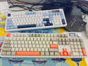 黑爵（AJAZZ）AK35IV3 MAX三模热插拔机械键盘 Gasket结构 PBT键帽TFT彩屏 FR4沉金定位板 RGB 灰米橙 牛油果轴  实拍图