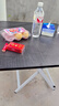 坤奉可折叠餐桌家用小桌子出租屋小户型吃饭简易方桌户外便携摆摊桌 暗夜黑【70*70*50】H烤漆腿 实拍图