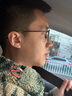Taro余文乐同款 日本超轻纯钛复古防蓝光大脸男潮近视防雾方眼镜框架 黑色（余文乐同款） 不配镜片 实拍图