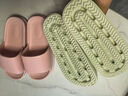 华美健步居家情侣凉拖加厚拖鞋防滑静音马卡龙男女凉拖鞋HM618虾粉40-41码 实拍图
