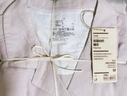 无印良品（MUJI） 女式 无侧缝双层纱织睡衣女士家居服春秋纯棉条纹格纹长袖 女款 浅粉红色格纹 M (上装160/84A下装160/66A) 实拍图