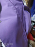 罗蒙（ROMON）冲锋夹克男女户外运动登山服连帽外套防风防水风衣紫色XL 实拍图
