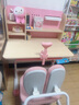 读书郎儿童学习书桌椅套装多功能可升降中小学生桌椅子写字桌家用课桌 环保加高桌面+减压坐垫蓝 实拍图