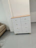 睢欣实木斗柜奶油风四五斗柜卧室床尾置物柜客厅靠墙抽屉柜落地八斗柜 120cm八斗柜 实拍图