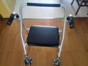 YADECARE老年人助力行走器多功能手推车可推可坐拐杖助步器康复走路辅助器 【四轮款】前轮万向+后轮下压刹车YC8236XB 实拍图