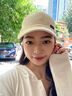 笙格儿 帽子女夏秋季百搭棒球帽防晒空顶鸭舌帽太阳帽子紫外线适合可扎高马尾遮阳帽 米色 均码可调节 实拍图