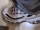 斯凯奇（Skechers）黑白金熊丨男女同款老爹鞋复古熊猫鞋情侣校园风潮流增高运动休闲 【男款】白色/浅灰色/WLGY(白金) 42.5 实拍图