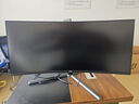 AOC 34英寸带鱼屏显示器电竞曲面准4K高刷HDR办公电脑屏幕21:9游戏宽屏升降旋转 套装【CU34G3X+AM500万向支架】 实拍图