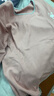 新一步（XINYIBU）春秋睡衣女士纯棉圆领套头宽松遛弯长袖休闲家居服套装可外穿 1151-藕色 L 建议160-165cm，100-115斤 实拍图