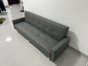 芝迈2024新款沙发客厅折叠两用沙发床出租房小户型防猫爪 【猫抓皮+实木沙发腿】深灰色 四人位 2m +抱枕 实拍图