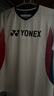 YONEX尤尼克斯羽毛球服比赛训练跑步健身吸汗透气短袖男110284BCR白O 实拍图