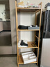 知加置物架多层收纳架子落地简易楠竹厨房客厅靠墙书货杂物零食储物架 (全板)原色4层35长【加粗加固】 实拍图