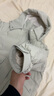 波司登（BOSIDENG）【反季】羽绒服女短款连帽加厚新国标90绒商场同款宽松休闲外套 荷田绿4704 XS 155/80A 体重约110以内 实拍图