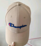 冠军涂鸦帽子男春夏季户外运动棒球帽女休闲百搭遮阳刺绣鸭舌帽 卡其色 均码 (适合54-60cm头围) 实拍图