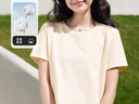 班尼路（Baleno）100%纯棉短袖T恤女2025年夏季宽松短款小个子时尚百搭休闲款上衣 实拍图