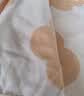 无印良品亲肤牛奶豆豆绒纤维被子 冬被5斤 200*230cm橘色花朵 实拍图