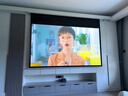 虾皮 投影幕布电动家用遥控自动升降高清4K抗光壁挂办公投影机幕布客厅卧室家庭影院投影布投影仪幕布 灰玻纤 84吋16:9电动遥控【航空双插，双向通电】 实拍图