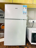 奥克斯（AUX）小冰箱家用双门迷你小型冰箱 冷藏冷冻保鲜小冰箱 宿舍租房节能电冰箱 BCD-35K118L【店长推荐】银色 实拍图