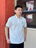 卡宾男装凉感Polo衫短袖翻领上衣商务T恤 米白色12 实拍图