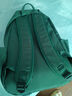 MOONMIX书包女大容量旅游背包大学生休闲旅行双肩包高中生户外登山电脑包 墨绿色 实拍图