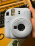 富士（FUJIFILM）instax mini12 miniSE 3寸相纸一次成像相机Mini12/se立拍立得一次成像相机 礼物旅游拍立得相机 mini12 绣球蓝 官方标配 实拍图