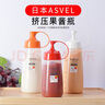 阿司倍鹭（ASVEL）家用厨房调味瓶塑料蜂蜜挤压瓶 尖嘴挤酱瓶细口耗油瓶 红色300ML 实拍图