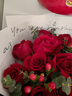 百花馆鲜花速递玫瑰花束生日礼物女士真花礼品送女友老婆同城配送当日达 【不俗爱意】21朵红玫+红豆+尤加利|dyr60 实拍图