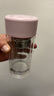 富光玻璃杯女双层隔热迷你小号容量透明花茶水杯子 粉色210ml 实拍图