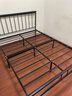 瑶颖床铁艺床简易铁架床1.5米双人床出租房卧室宿舍铁床YYC05 1.5*2米-黑色扁头排骨架(无床垫) 实拍图