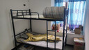 加厚上下铺成人床双人铁架床双层床员工宿舍上下床学校高低架子床 升级六腿特厚款120*200（送静音床板+床垫） 实拍图