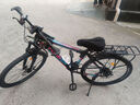 永久（FOREVER）山地车自行车成人男女青少年学生铝合金单车上班代步公路越野赛车 【钢架】顶配版-紫蓝辐条轮 26寸21速【升级款155-185cm】 实拍图