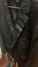 席臣大码西服套装男加肥加大号西装商务休闲职业工装新郎结婚礼服正装 黑色两件套西服+西裤 4XL 195（190-210斤） 实拍图