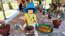 lemonkid儿童防晒帽夏宝宝防紫外线遮阳帽男童太阳帽女童亲子渔夫帽 实拍图