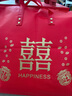 June bride喜字婚庆被子包装袋加厚防尘四件套手提结婚喜被收纳袋 实拍图