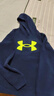 安德玛（Under Armour）男大童连帽宽松加绒卫衣运动男童卫衣244303166 藏青 170cm  实拍图