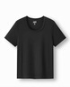 森马（Semir）短袖t恤女短款合体显瘦正肩内搭26夏凉感修身打底衫109326100001 实拍图