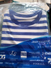 真维斯（Jeanswest）男童t恤短袖夏季新款儿童条纹海魂衫舒适夏装男孩夏天休闲上衣潮 蓝 J棒球运动 130 cm 实拍图