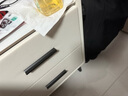实木轻奢床头柜简约现代主卧家用迷你岩板50cm简约储物收纳柜 米白色【全实木】双抽 35*40*48cm 实拍图