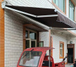 遮阳棚折叠伸缩式手摇雨棚电动收缩遮阳蓬阳台户外屋檐篷遮阳伞 加厚加宽4米*伸缩2米 实拍图