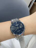 LOEGSINS手表男士 时尚商务全自动机械表镂空防水奢华男女腕表 L726女款本色蓝面送真皮表带 实拍图