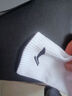 李宁（LI-NING）袜子男女运动袜中筒跑步篮球袜吸汗透气抗菌防嗅四季羽毛球短棉袜 白色三双装/抗菌吸汗透气 XL【适合42-46码】 实拍图