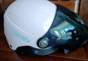野马（YEMA）3C认证359S电动摩托车头盔男女夏天防晒轻便式半盔电瓶车安全帽 夏季 均码 陶瓷白+黑茶长镜 实拍图