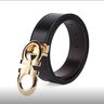 菲拉格慕（Ferragamo）腰带男士商务双面板扣皮带牛皮 3.5CM宽 送男友父亲节礼物礼盒装 675542 586940 黑棕双面/金扣 实拍图